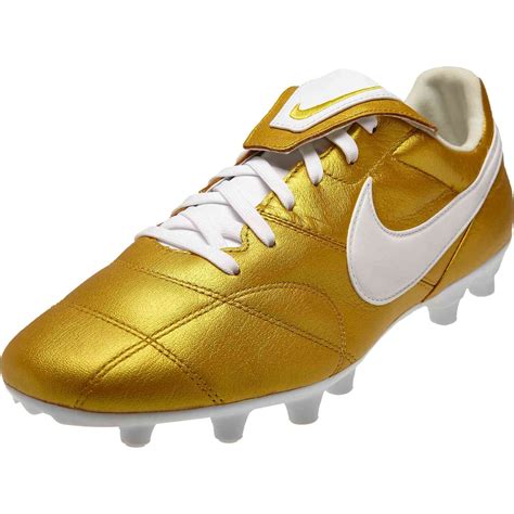 The Nike Premier II FG - Metallic Vivid Gold/White - SoccerPro | Nike ...