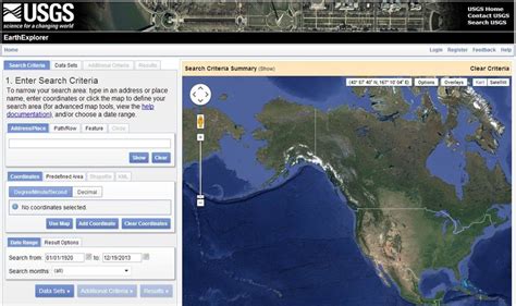 USGS Earth Explorer user interface. | Download Scientific Diagram