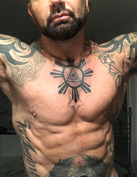 Untold Stories and Meanings Behind Dave Bautista's Tattoos - Tattoo Me Now