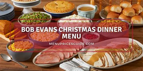 Bob Evans Christmas Dinner Menu 2021