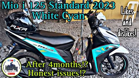 Mio i 125 Standard 2023 White Cyan.After 4months!? Honest issues!? - YouTube