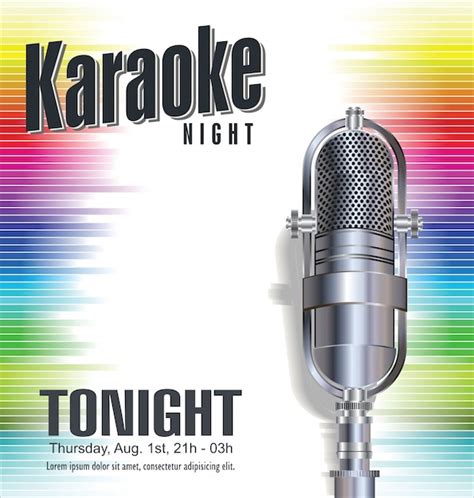 Karaoke party background | Premium Vector