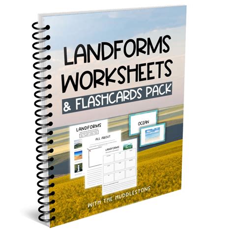 Landforms Worksheets & Flashcards Pack - With the Huddlestons