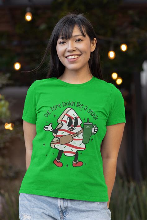 Fun Christmas Tee Out Here Lookin' Like A Snack Gift for - Etsy