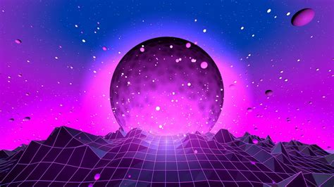 Retro Space Art Wallpaper