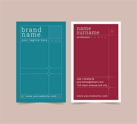 Free Vector | Flat design minimalist business card