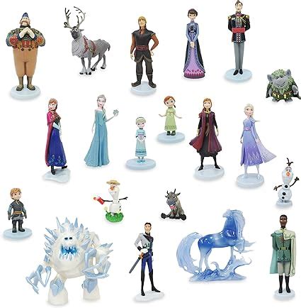 Amazon.com: Disney Frozen and Frozen 2 Mega Figure Set Toy Figure ...