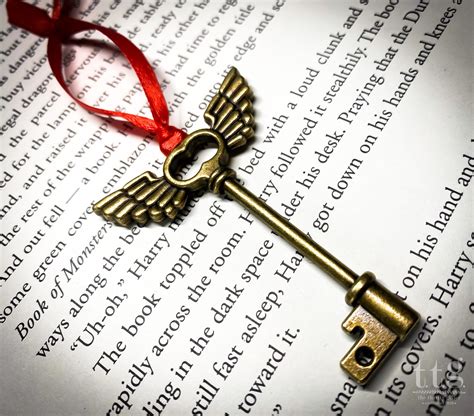 Winged Key Harry Potter Ornament Brass Flying Key - Etsy