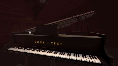 Piano Logo Animation – Classic Music After Effects + Element 3D Template – FREE – Quince Creative