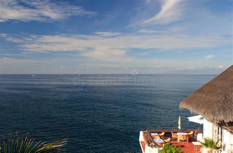 Restaurant with ocean view stock photo. Image of coastline - 529508