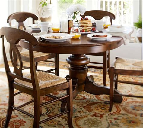 Pottery barn round dining table and chairs - Home Decor Ideas