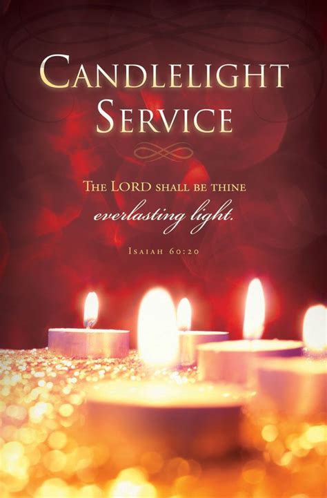 Church Bulletin 11" - Christmas - Candlelight Service (Pack of 100 ...