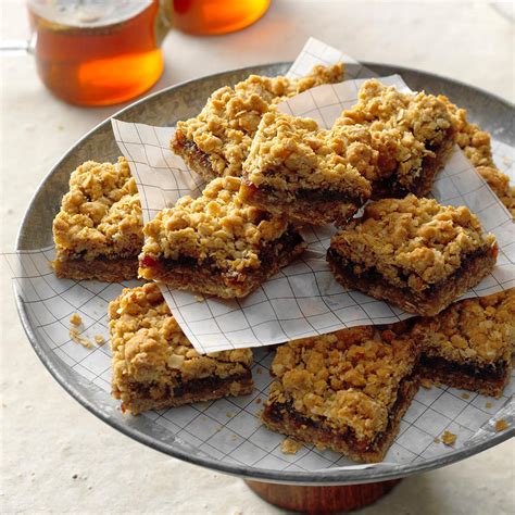 Date Oatmeal Bars Recipe | Taste of Home