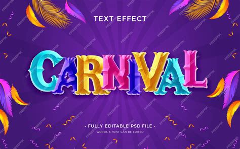 Premium PSD | Carnival text effect