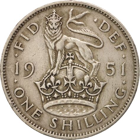 Shilling 1951 English, Coin from United Kingdom - Online Coin Club