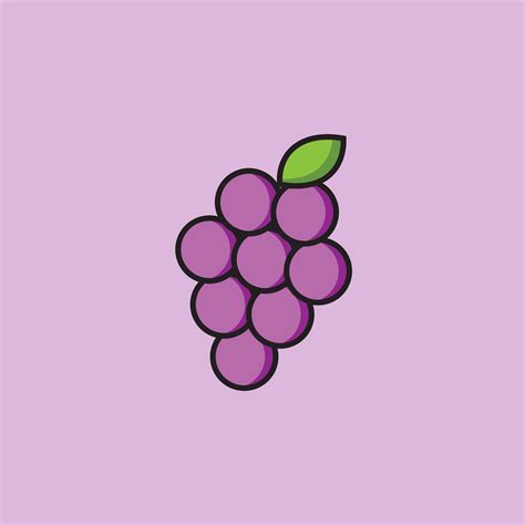 Grape Wallpaper, Plain Wallpaper Iphone, Fruit Wallpaper, Fruit Illustration, Simple ...