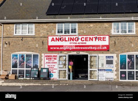 West Bay Bridport and the Angling fishing centre, Dorset,England,UK,2023 Stock Photo - Alamy