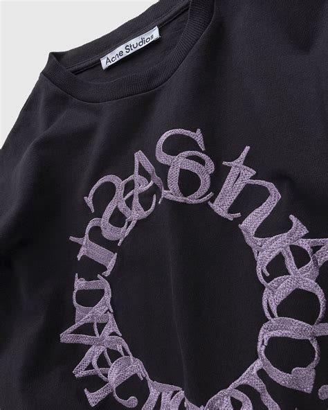 Acne Studios – Cotton Logo T-Shirt Black | Highsnobiety Shop