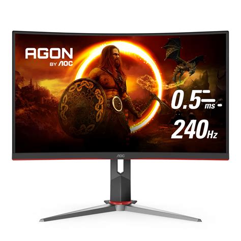 AOC C27G2Z 27" Curved Frameless Ultra-Fast Gaming Monitor, FHD 1080p, 0 ...