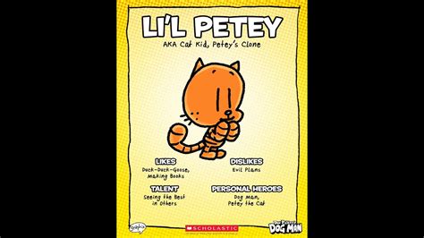 Li’l Petey Trading Card | Dog Man by Dav Pilkey - YouTube