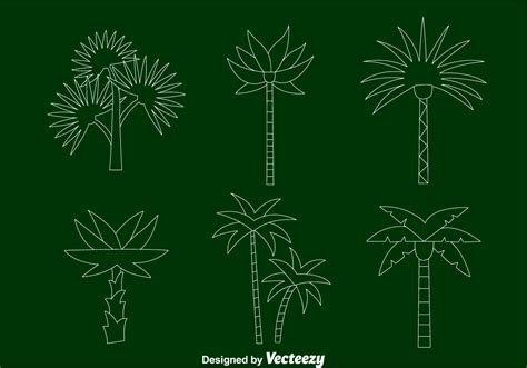 Palm Tree Line Vectors 146823 Vector Art at Vecteezy