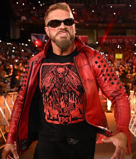 Studded Red WWE SummerSlam Edge Leather Jacket - Jackets Masters