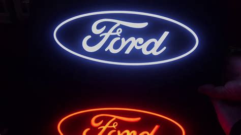 Illuminated Ford Emblems At Derand - YouTube