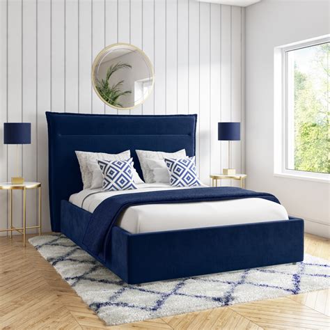 Navy Blue Room Ideas Headboard