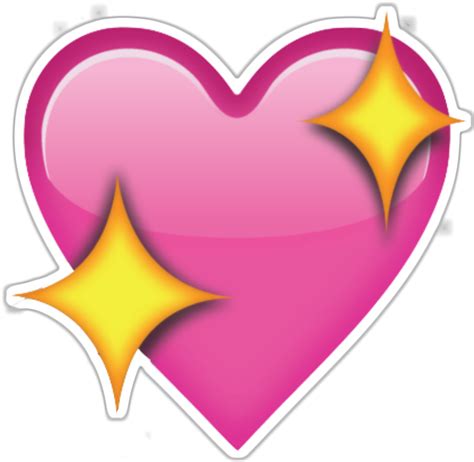Pink Emoji Heart Png
