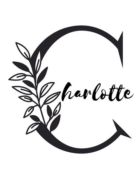 Charlotte Name Print Nursery Print, Baby Shower, Baby Gift - Etsy