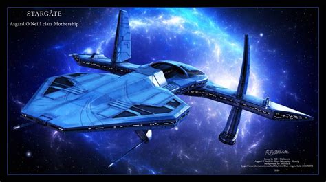 Asgard ONeill Class Mothership by https://www.deviantart.com/mallacore ...