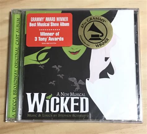 WICKED THE MUSICAL Cd Soundtrack Original BROADWAY CAST Album NEW ...