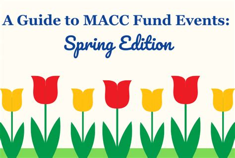 A Guide to MACC Fund Events: Spring Edition - MACC Fund