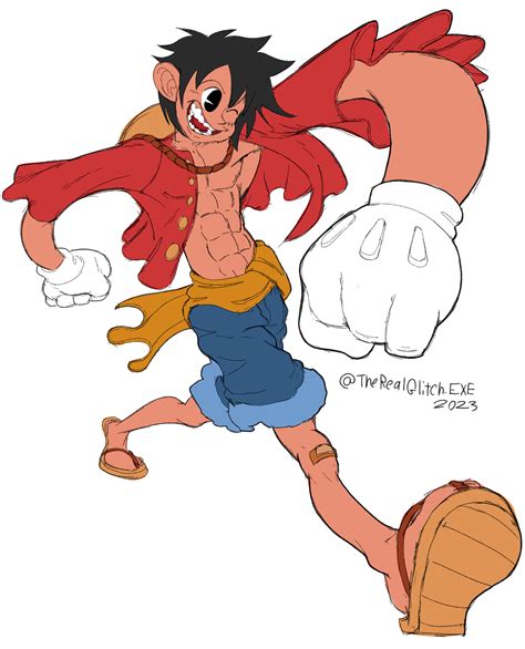 Monkey D Luffy the goofy goober by TheRealGlitchEXE on Newgrounds