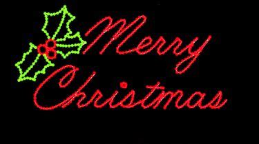 Merry Christmas Lighted Sign, Merry Christmas And Happy New Year ...