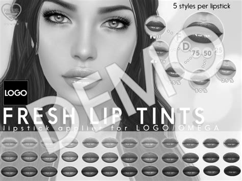Second Life Marketplace - [PF] LOGO/OMEGA Lipstick Applier - Fresh Lip Tints - DEMO!