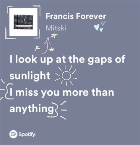 francis forever by mitski lyrics Pretty Lyrics, Just Lyrics, Song ...