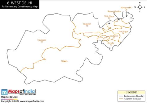 West Delhi Election Result 2024 - Parliamentary Constituency Map and Winning MP