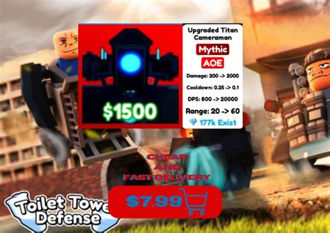 UTC/UPGRADED TITAN CAMERAMAN | TTD | Toilet Tower Defense | Cheap | Fast Delivery