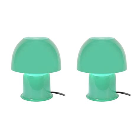 ELVIRA-LT2 - Lampe de chevet champignon métal turquoise | Leroy Merlin