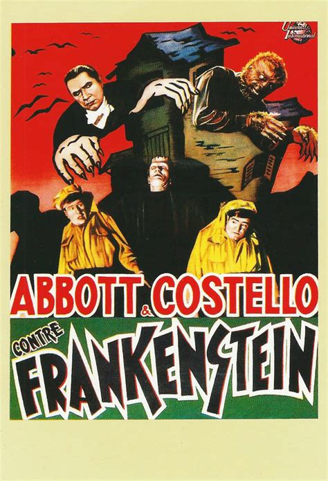 Abbott and Costello Meet Frankenstein 4x6 Postcard - Etsy