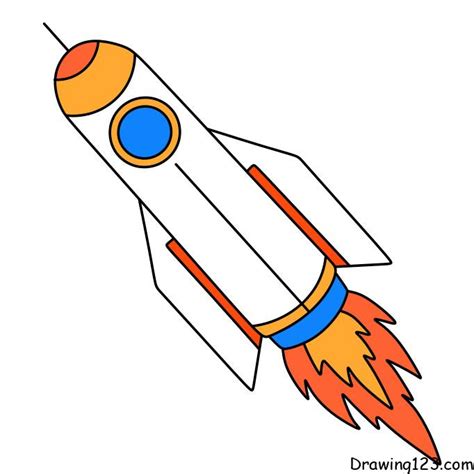 Rocket Drawing For Kids