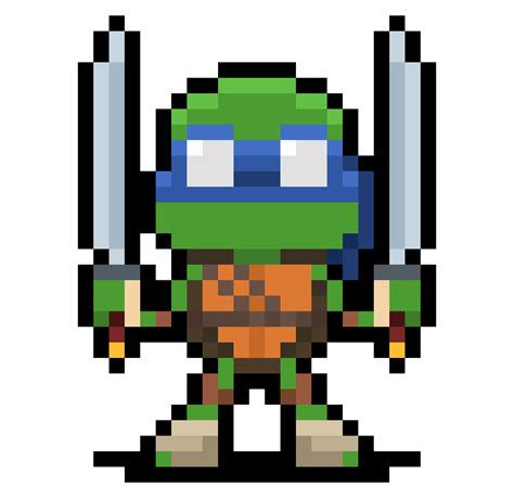 Ninja Turtles Pixel Art Pattern Pixel Tattoo, Tmnt Leo, Pixel Art Pattern, Kid Activities ...