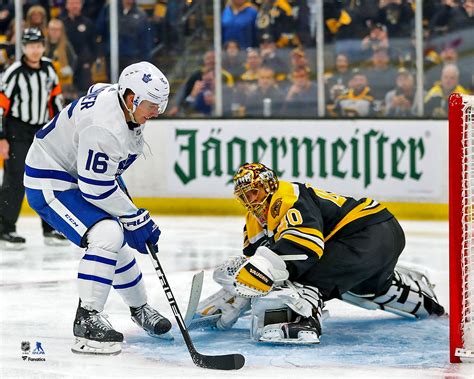 Mitch Marner Toronto Maple Leafs Unsigned 2019 Stanley Cup Playoffs ...