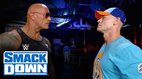 The Rock comes face-to-face with John Cena: SmackDown highlights, Sept ...