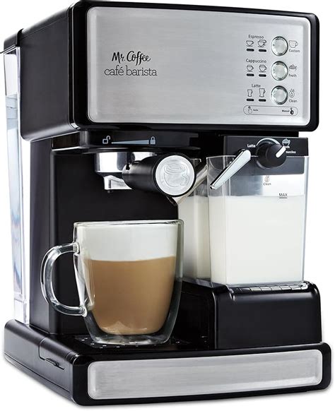 Mr. Coffee Cafe Barista Espresso Maker with Automatic milk frother ...