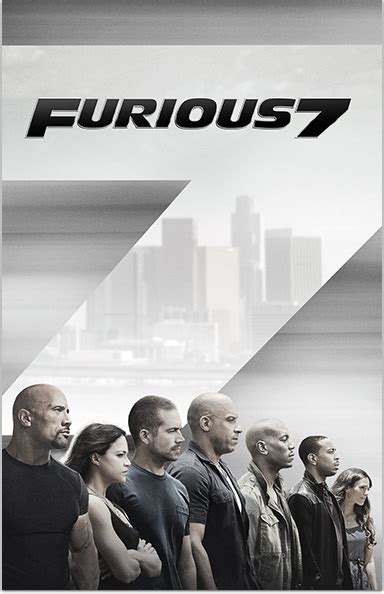 Fast And Furious 7 Film Poster - malayrzky