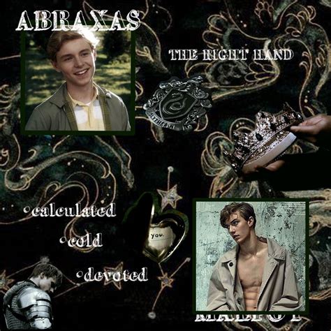 Abraxas Malfoy | Harry potter, Slytherin aesthetic, Magic school