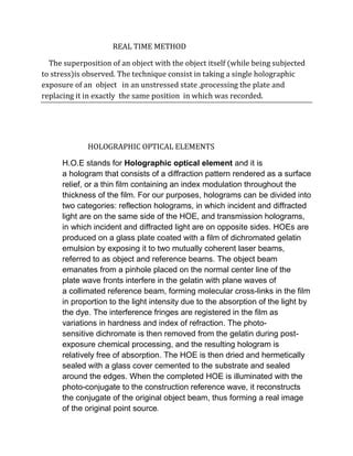 holographic interferometry | PDF