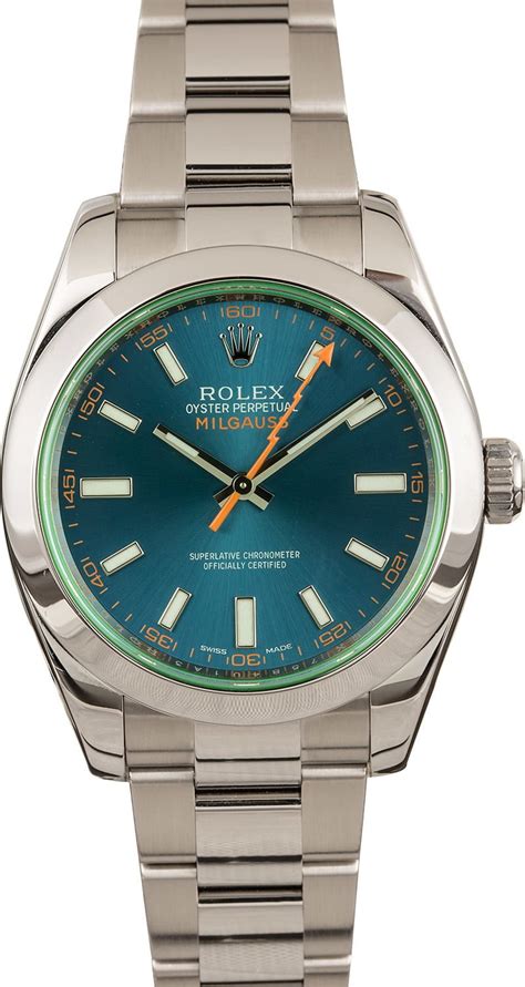 Rolex Milgauss Green Crystal 116400 GV - On Sale Now at Bob's Watches